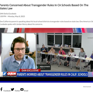 Jordan Henry OAN spewing anti-trans lies.